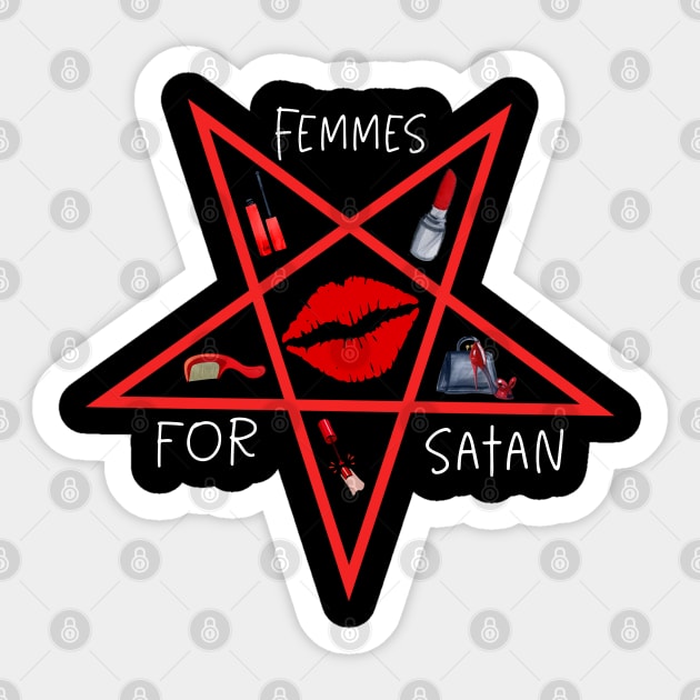 Femmes For Satan Sticker by Lucia